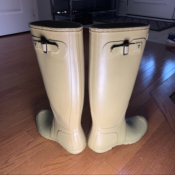 Hunter Original Tall Rain Boots Waterproof Green 8 - Picture 7 of 7